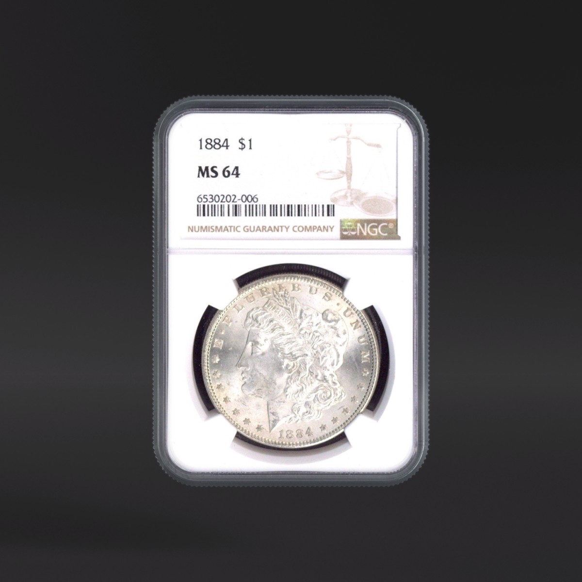1884 One Dollar NGC MS64 - US NGC MS64